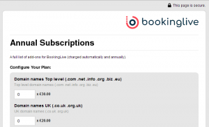BookingLive Chargify