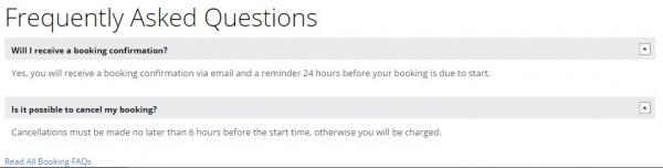 booking software booking journey faq