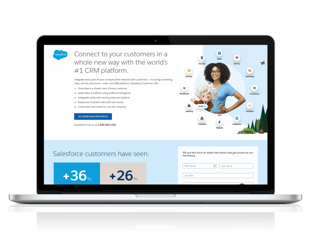 Manage and improve customer relationships with Salesforce CRM
