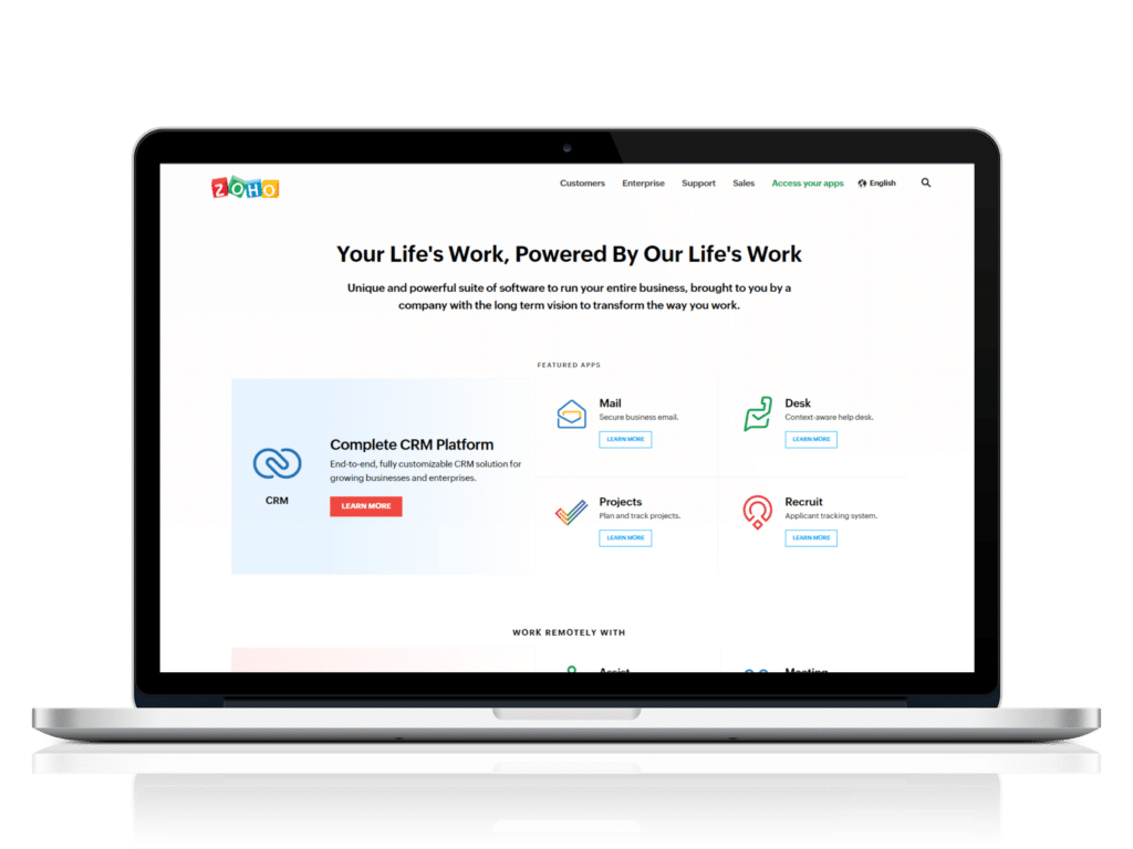 Optimise customer service with Zoho CRM
