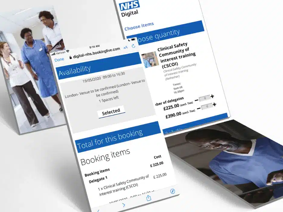 NHS appointment booking bookinglive